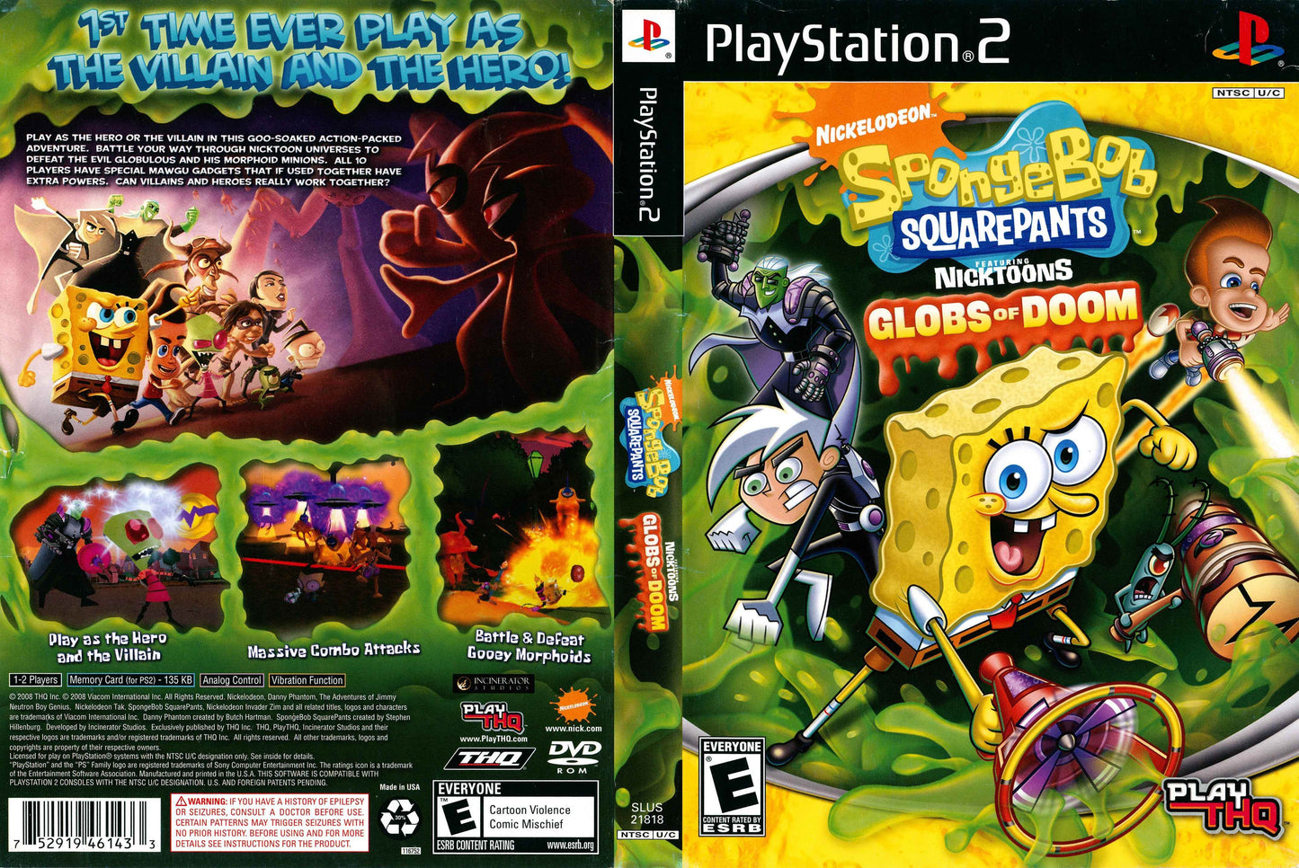 Nickelodeon SpongeBob SquarePants featuring Nicktoons Globs of Doom Cover Art - WOI Solutions