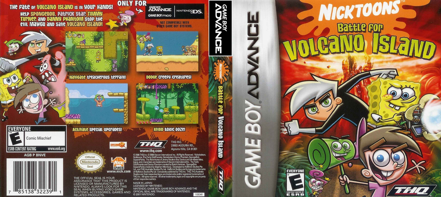 Nicktoons Battle for Volcano Island Cover Art - WOI Solutions