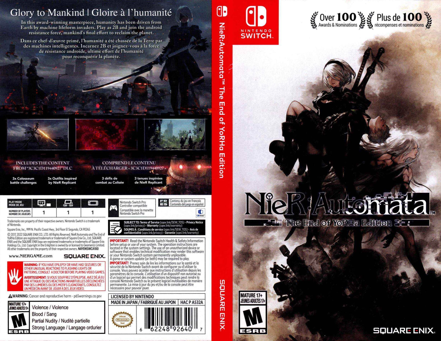 NieR Automata The End of ToRHa Edition Cover Art - WOI Solutions