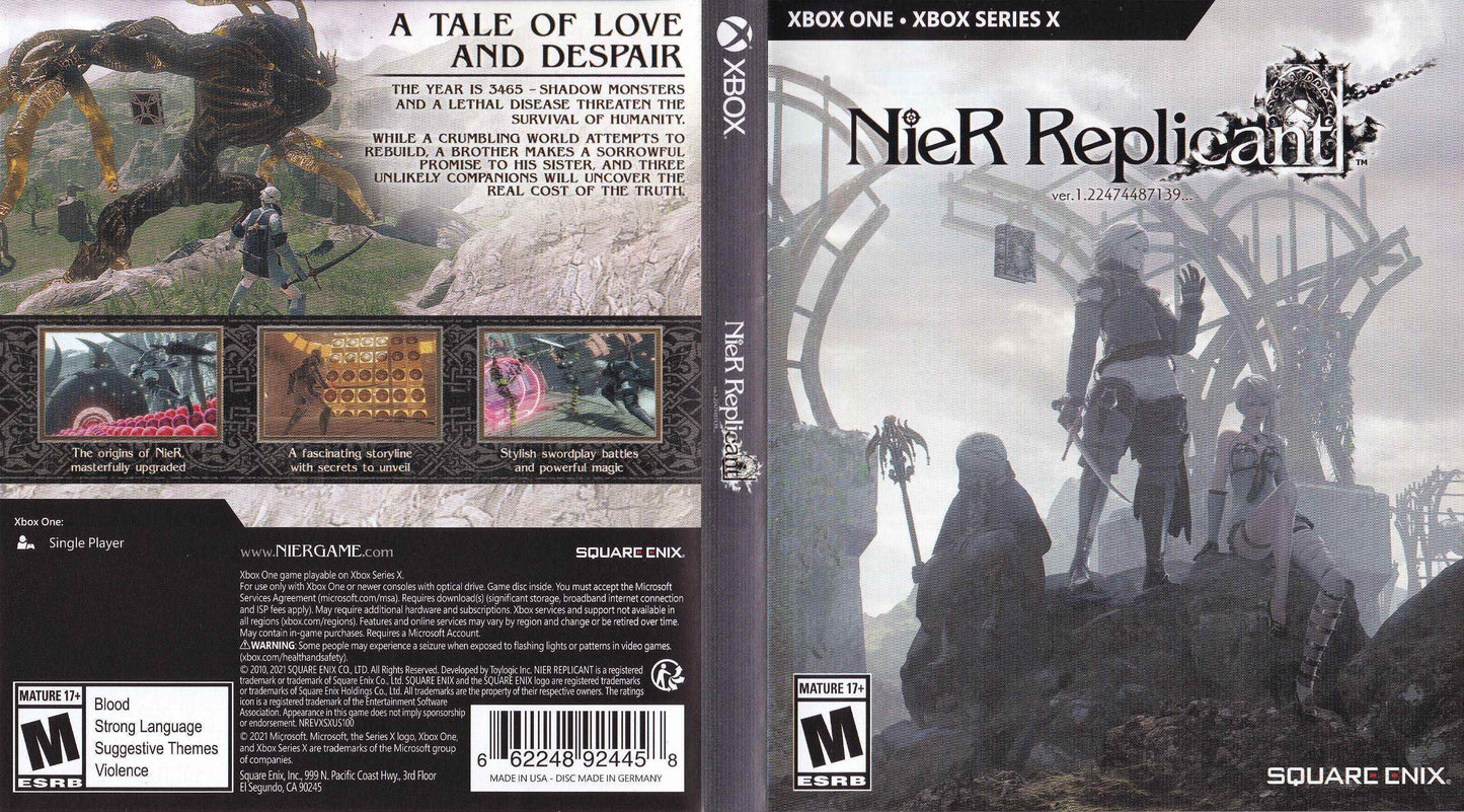 Nier Replicant Cover Art - WOI Solutions