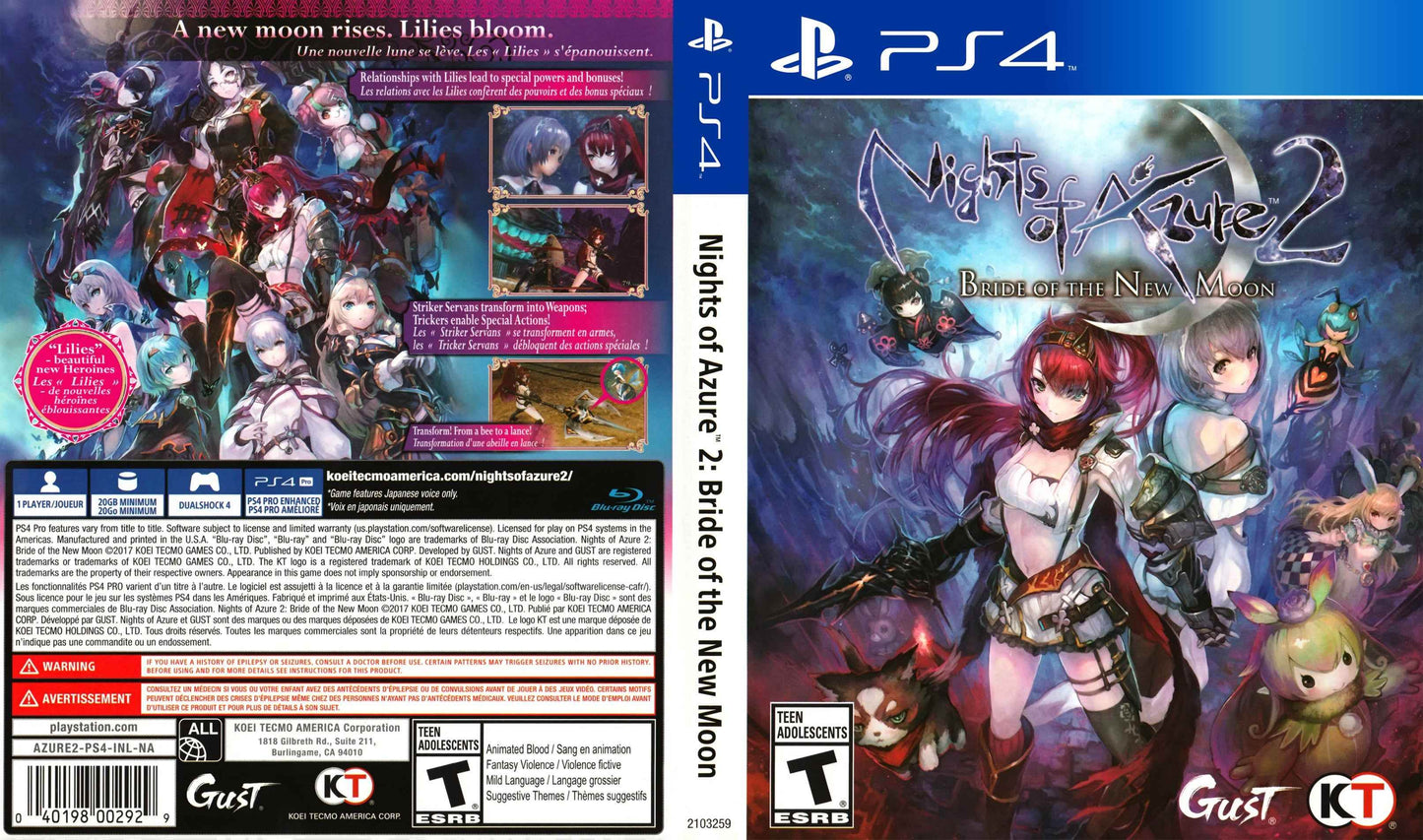 Nights of Azure 2 Bride of the New Moon Cover Art - WOI Solutions