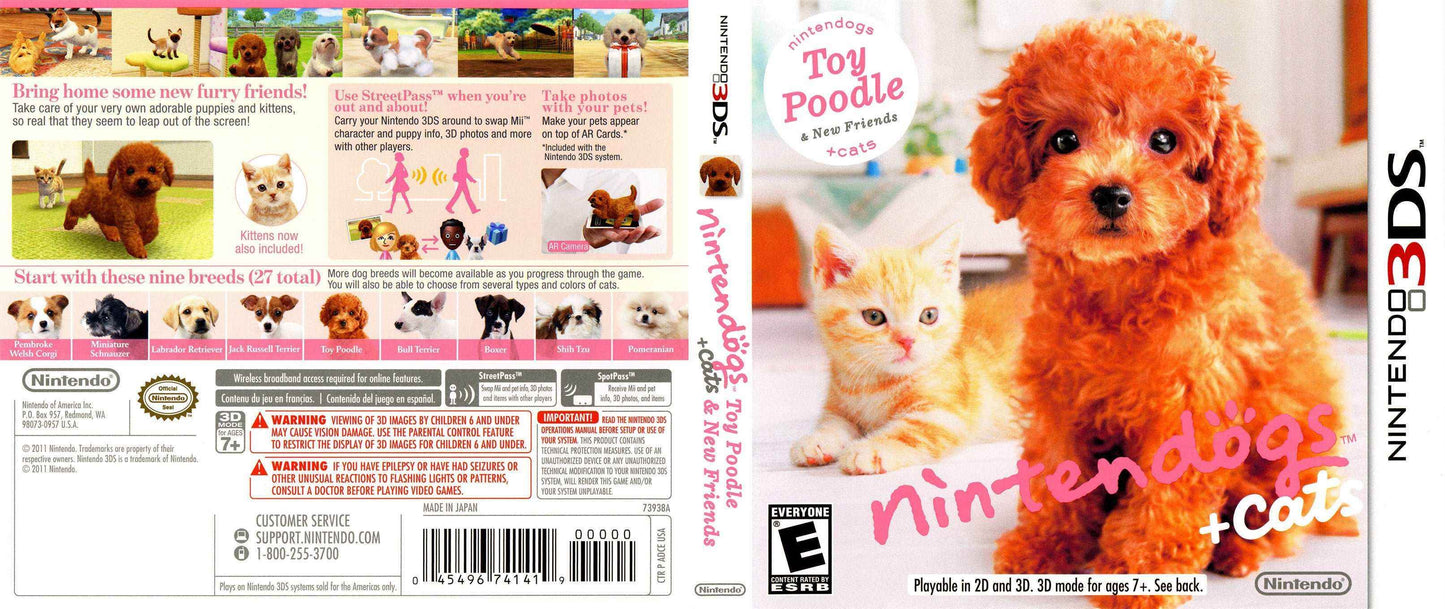 Nintendogs + Cats Toy Poodle & New Friends Cover Art - WOI Solutions