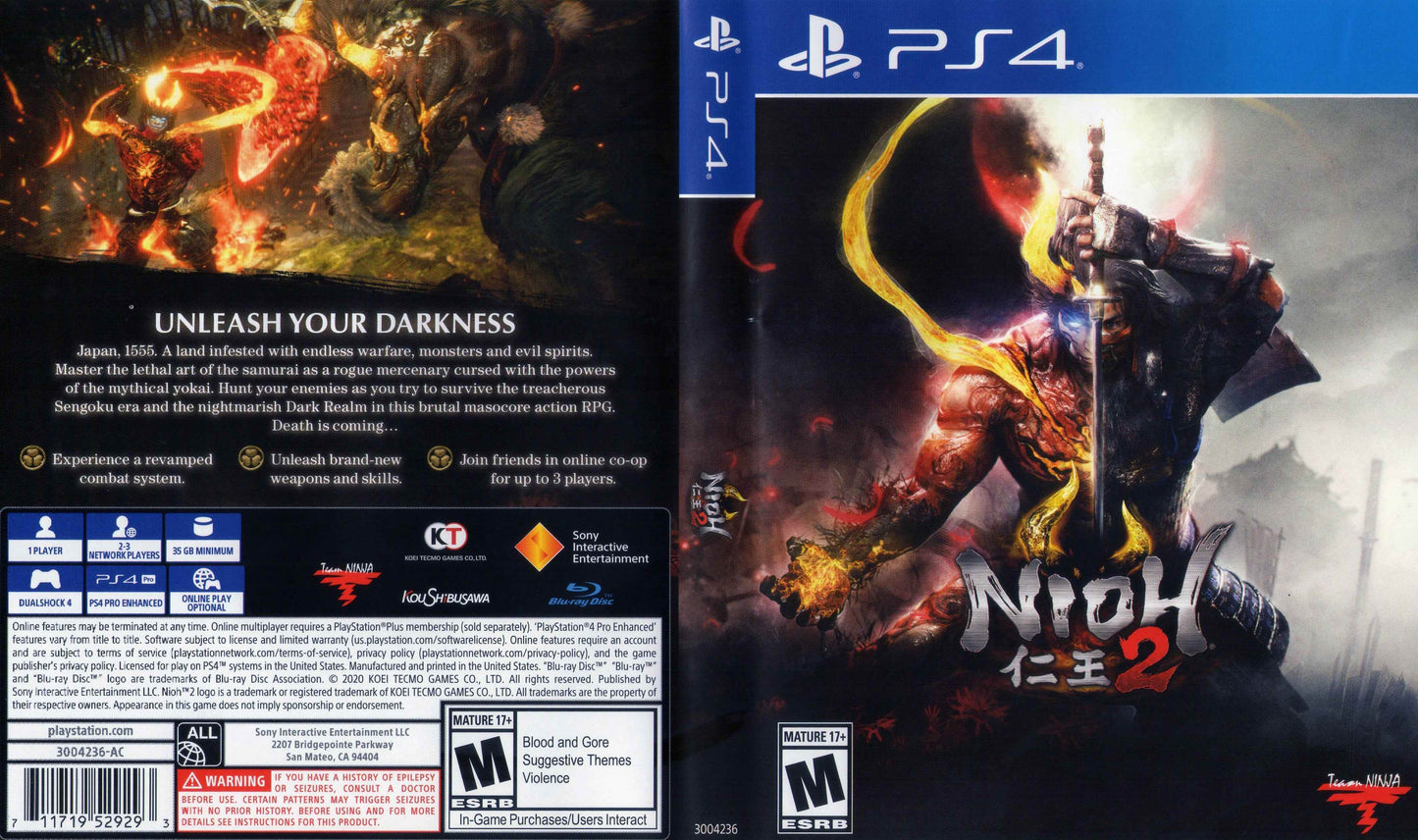 Nioh 2 Cover Art - WOI Solutions