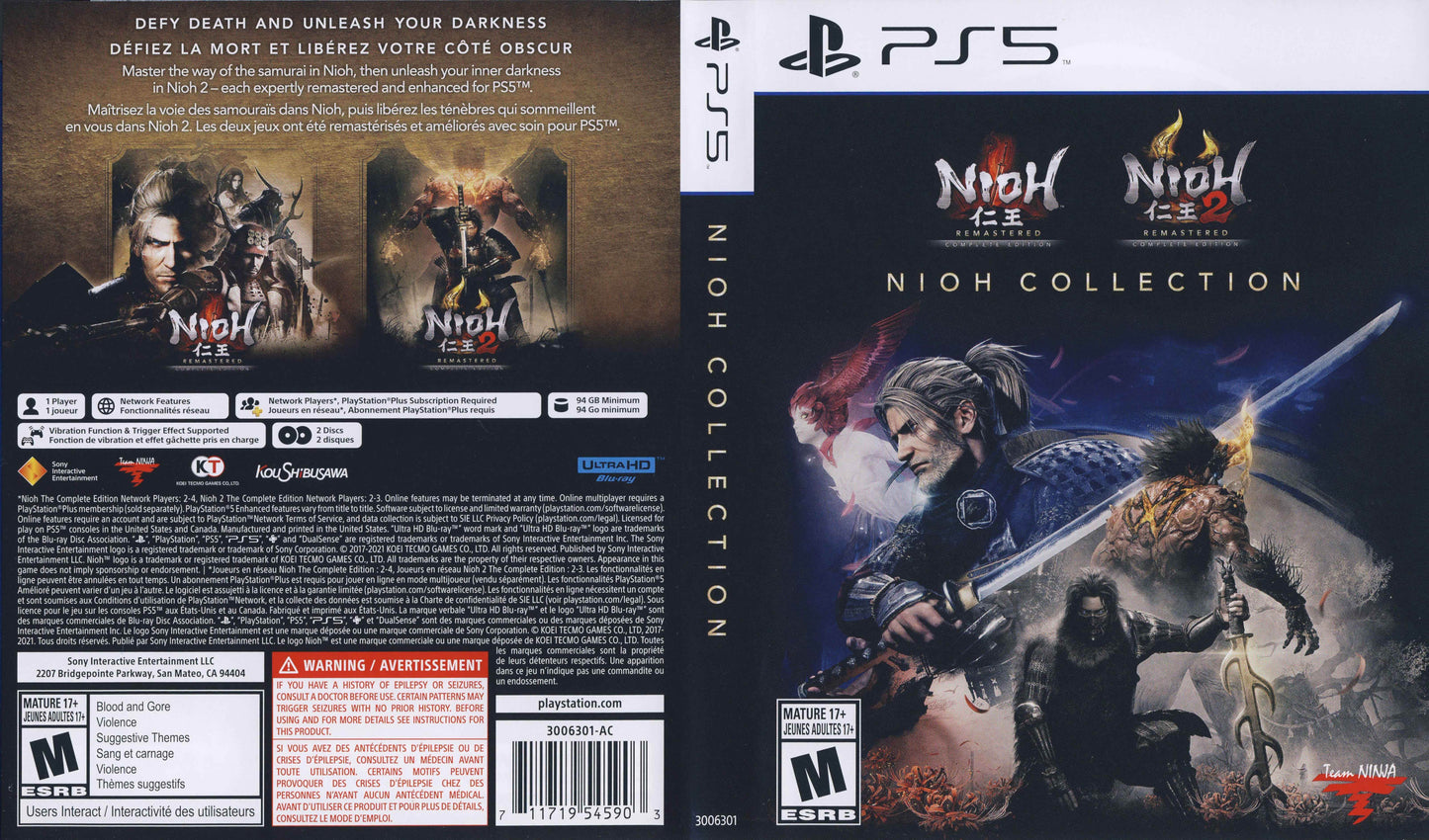 Nioh Collection Cover Art - WOI Solutions