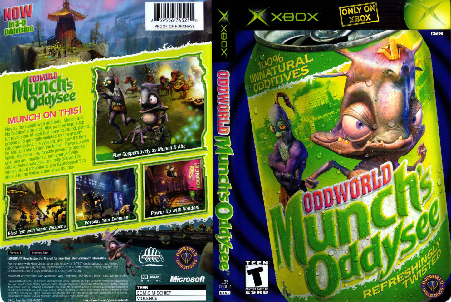 Oddworld Munch's Oddysee Cover Art - WOI Solutions