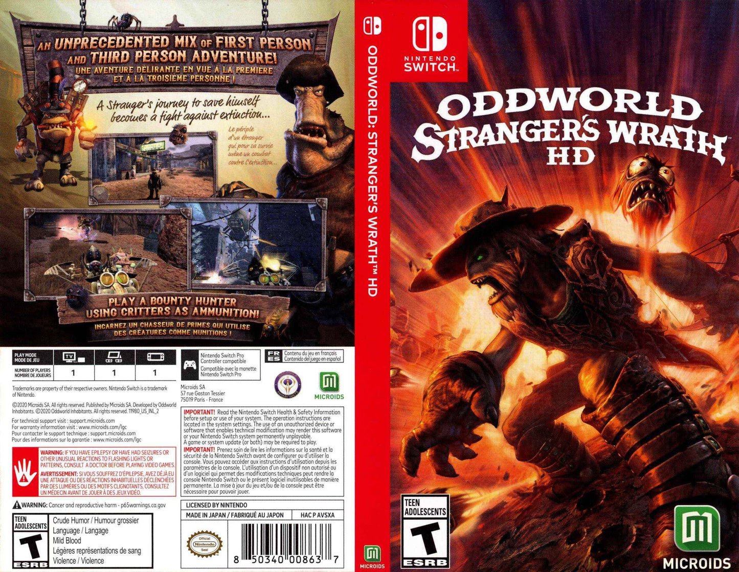 Oddworld Stranger's Wrath HD Cover Art - WOI Solutions