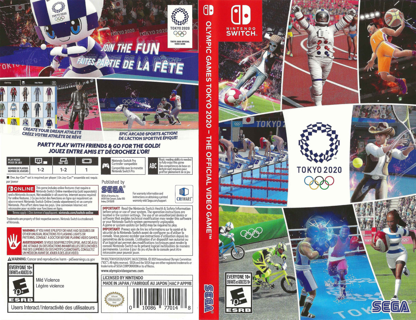 Olympic Games Tokyo 2020 The Official Video Game Cover Art - WOI Solutions
