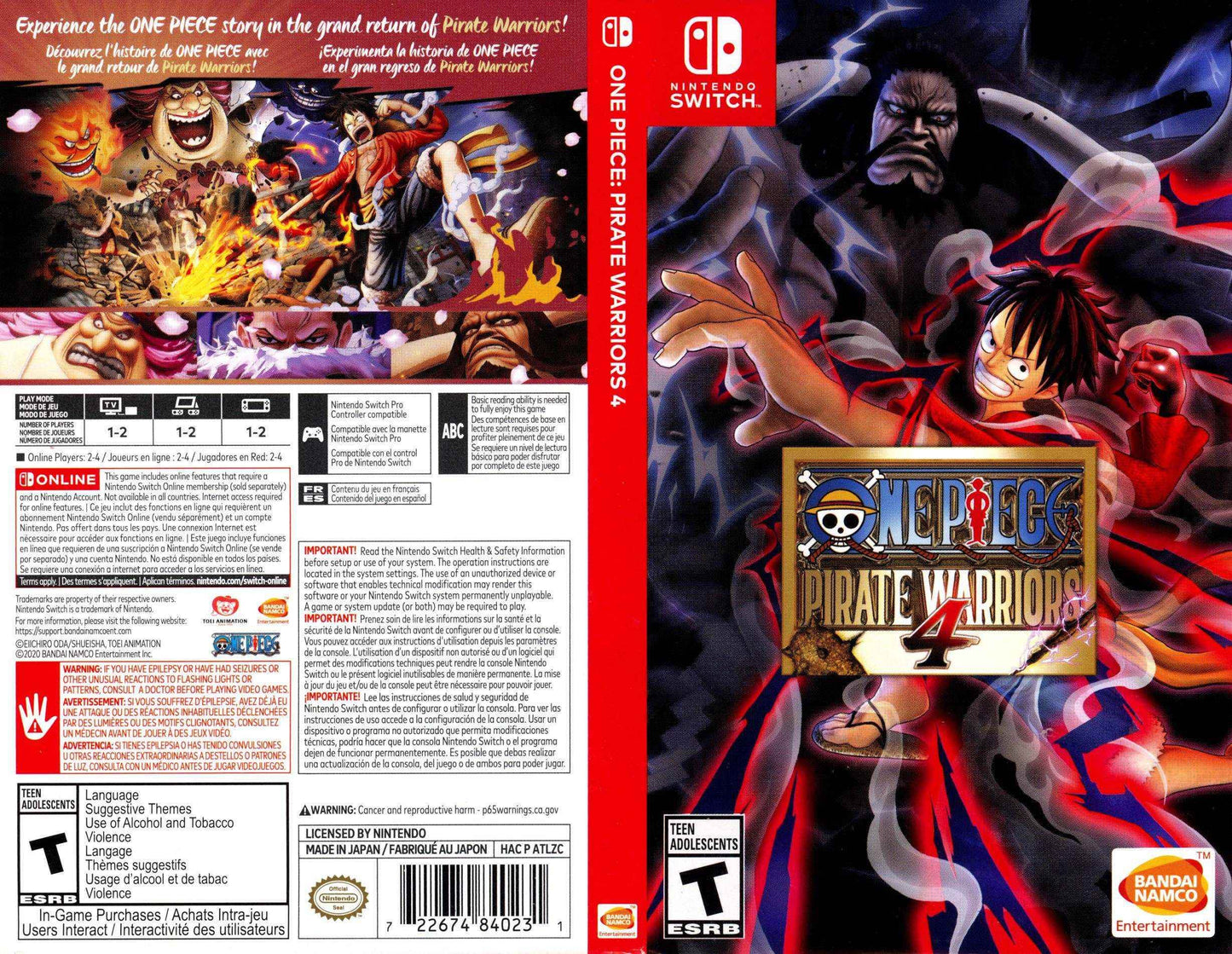 One Piece Pirate Warriors 4 Cover Art - WOI Solutions