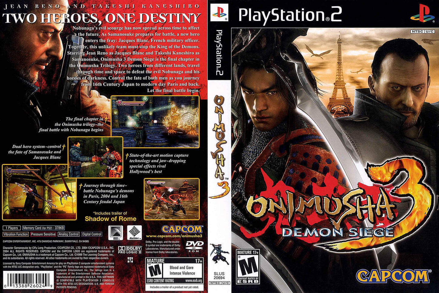 Onimusha 3 Demon Siege Cover Art - WOI Solutions