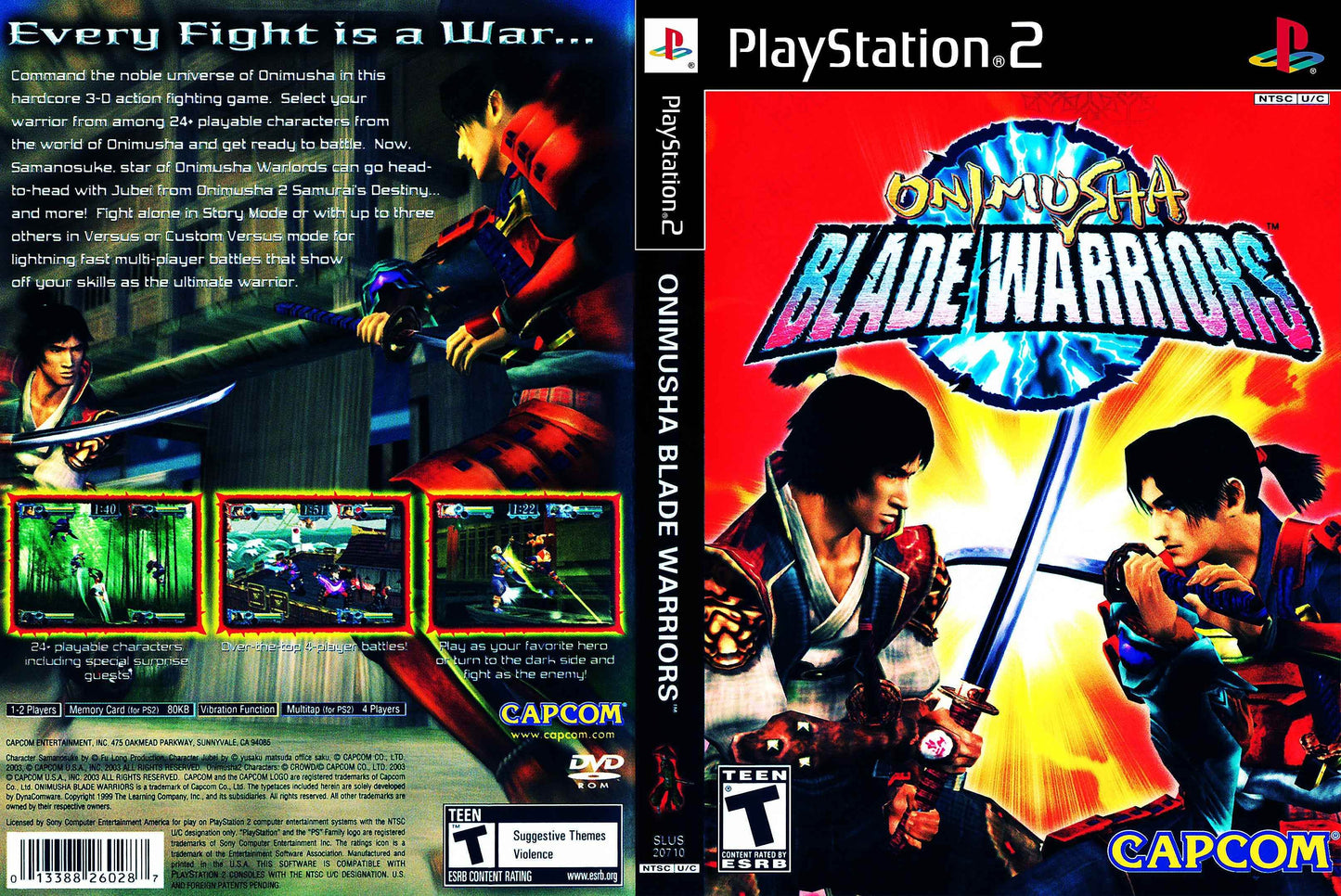 Onimusha Blade Warriors Cover Art - WOI Solutions