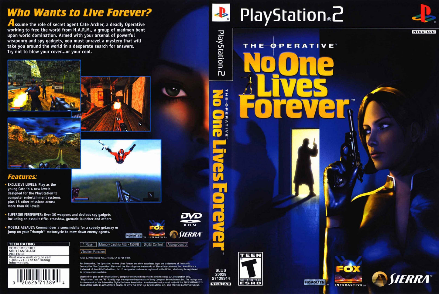 Operative No One Lives Forever, The Cover Art - WOI Solutions
