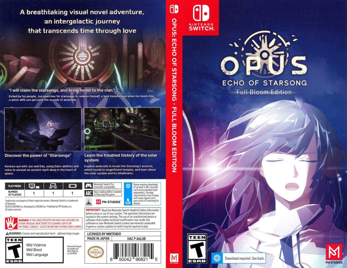 Opus Echo of Starsong - Full Bloom Edition Cover Art - WOI Solutions