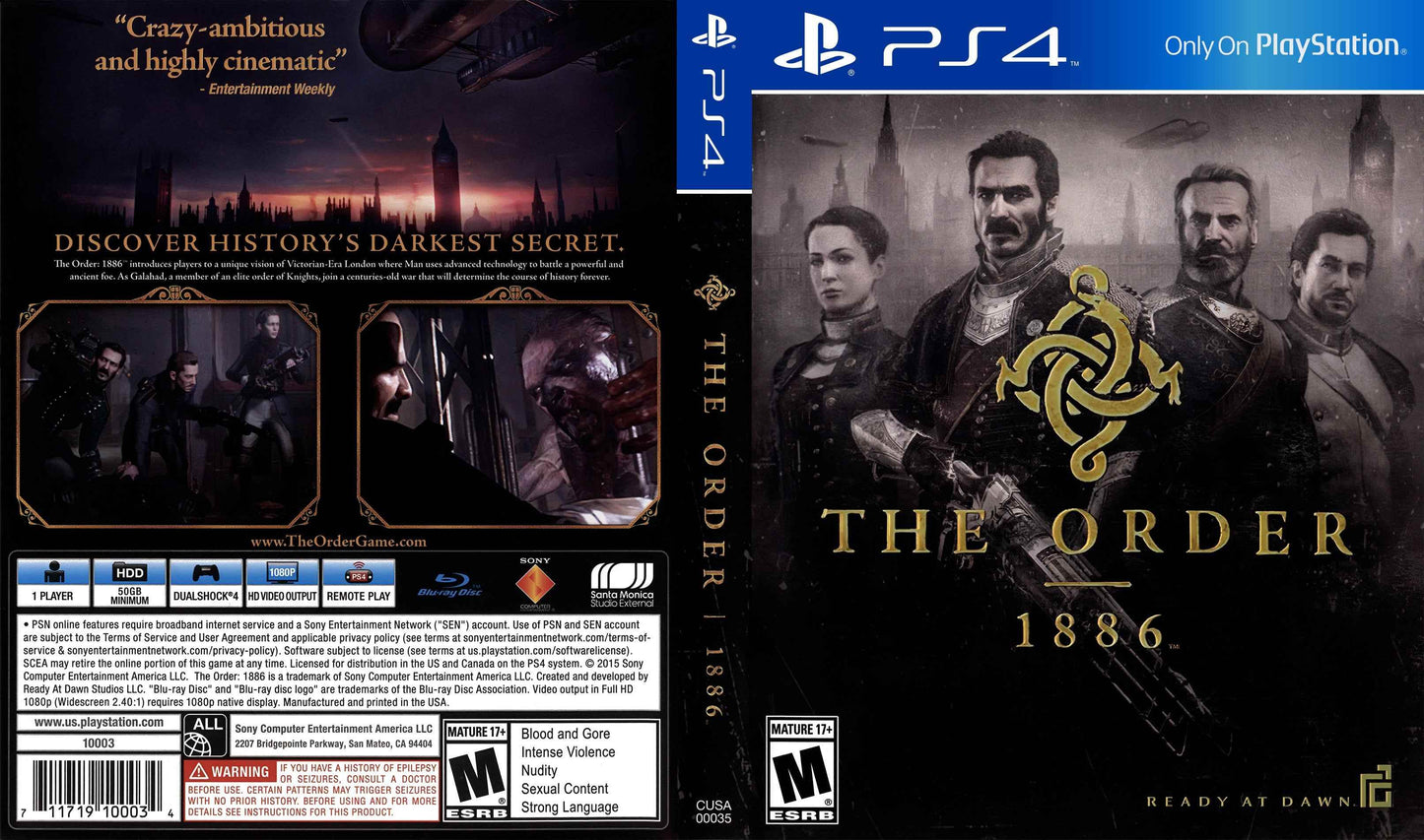 Order 1886, The Cover Art - WOI Solutions