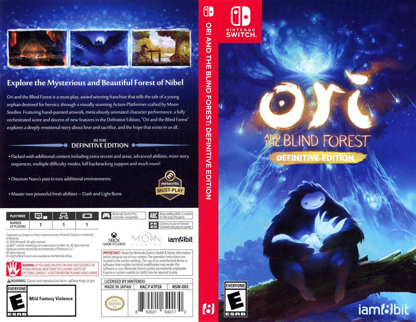 Ori and the Blind Forest Definitive Edition Cover Art - WOI Solutions