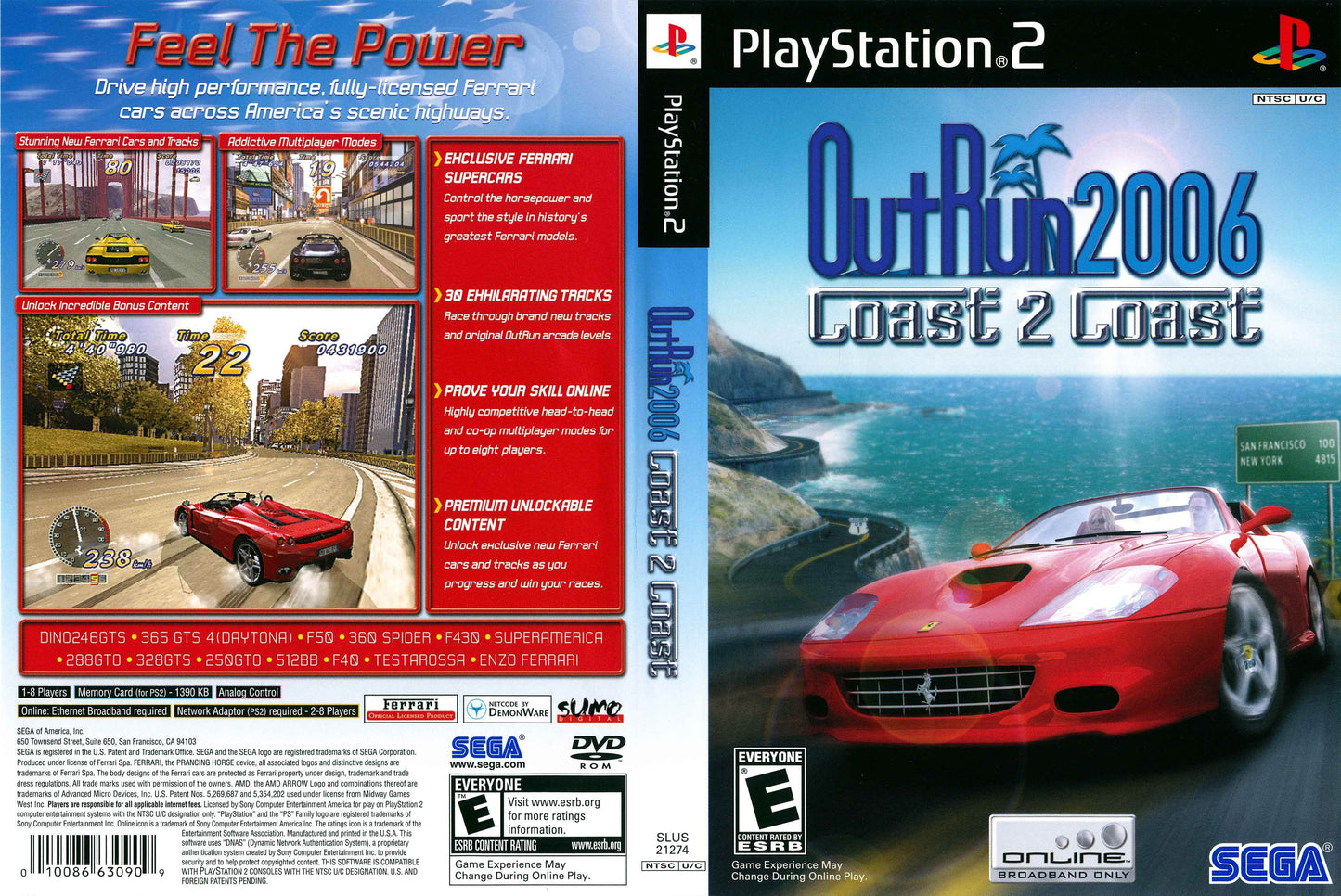 OutRun 2006 Coast 2 Coast Cover Art - WOI Solutions