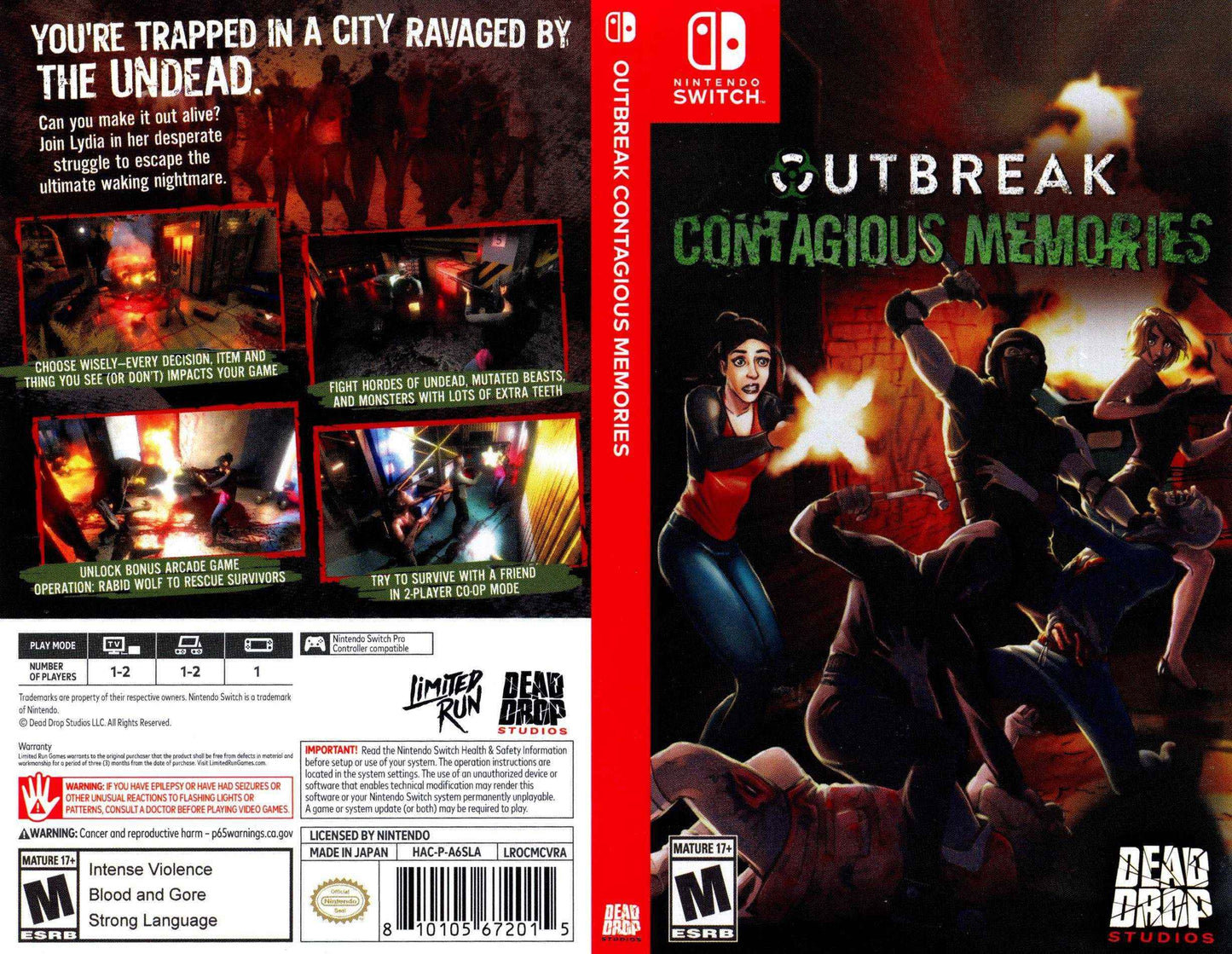 Outbreak Contagious Memories Cover Art - WOI Solutions