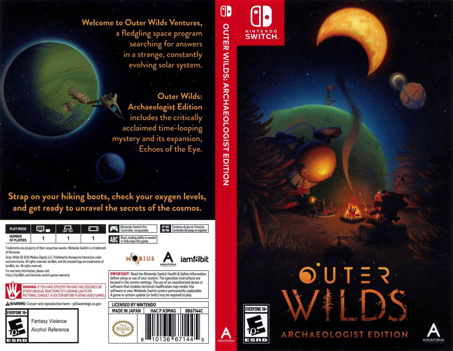 Outer Wilds Archaeologist Edition Cover Art - WOI Solutions