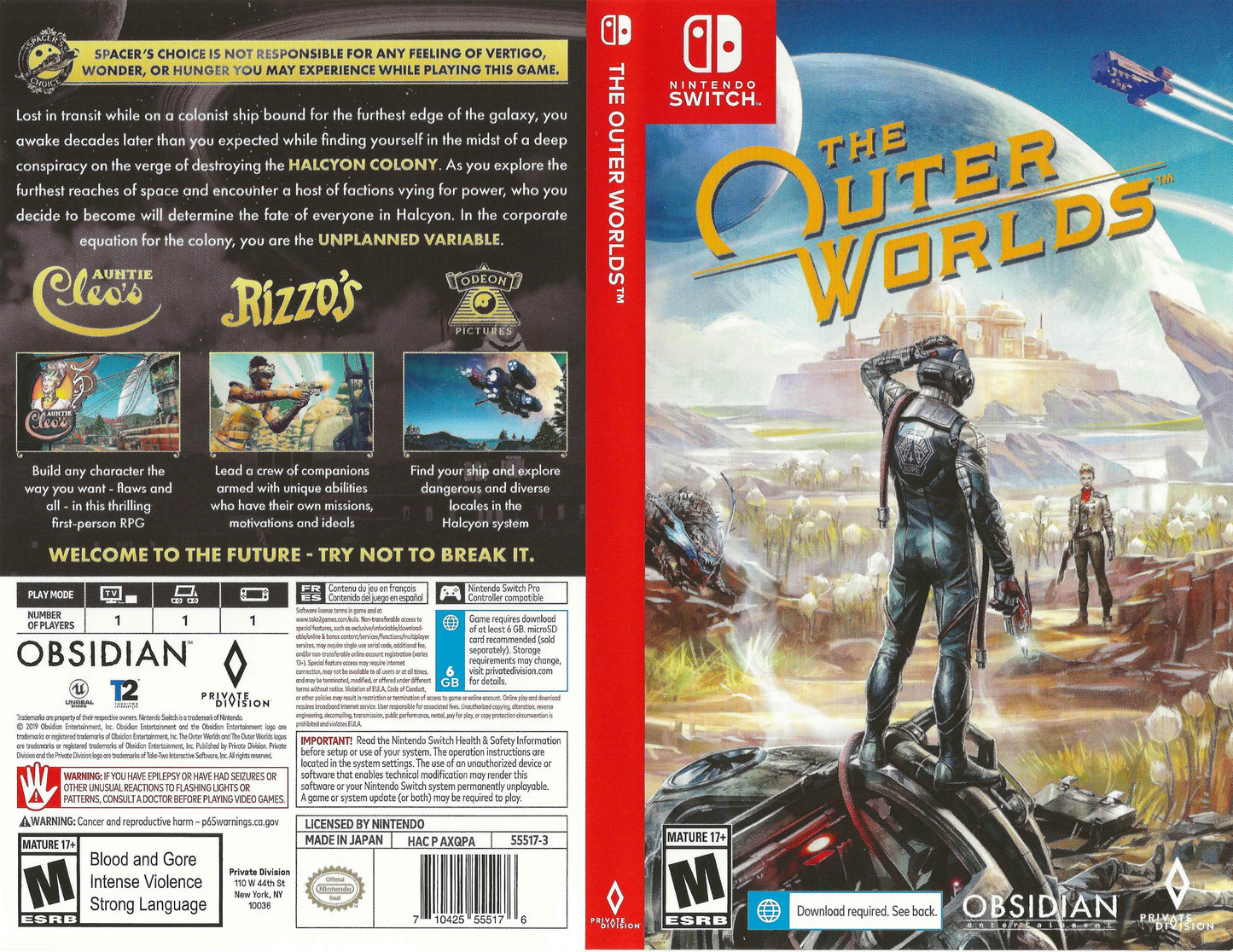 Outer Worlds, The Cover Art - WOI Solutions
