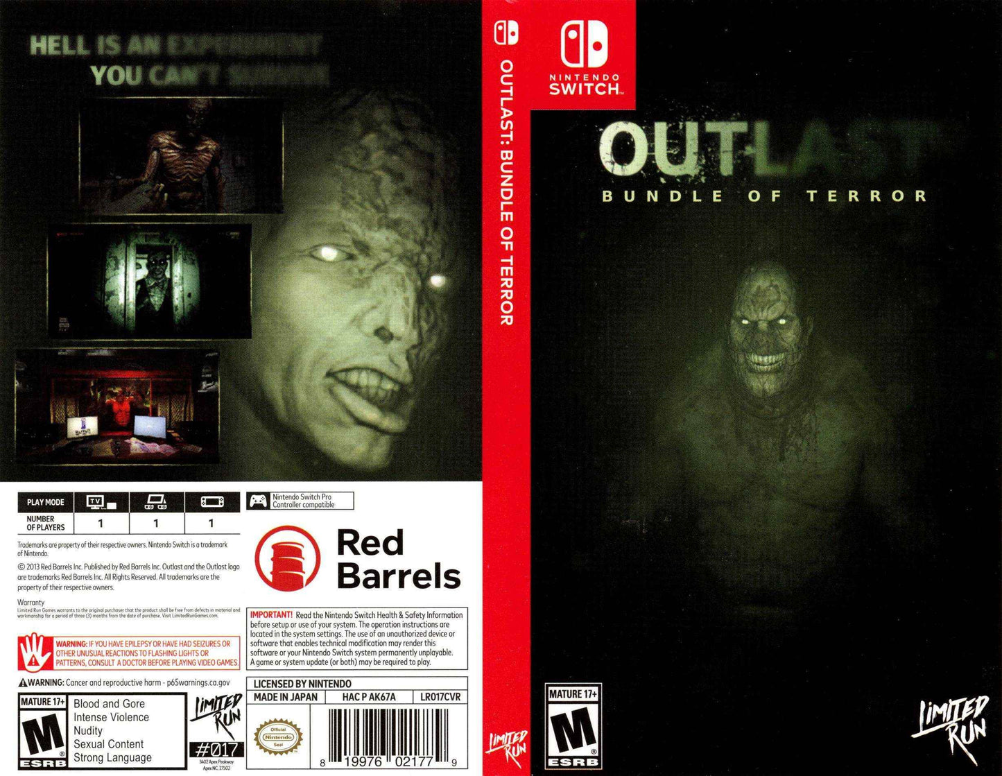 Outlast Bundle of Terror Cover Art - WOI Solutions