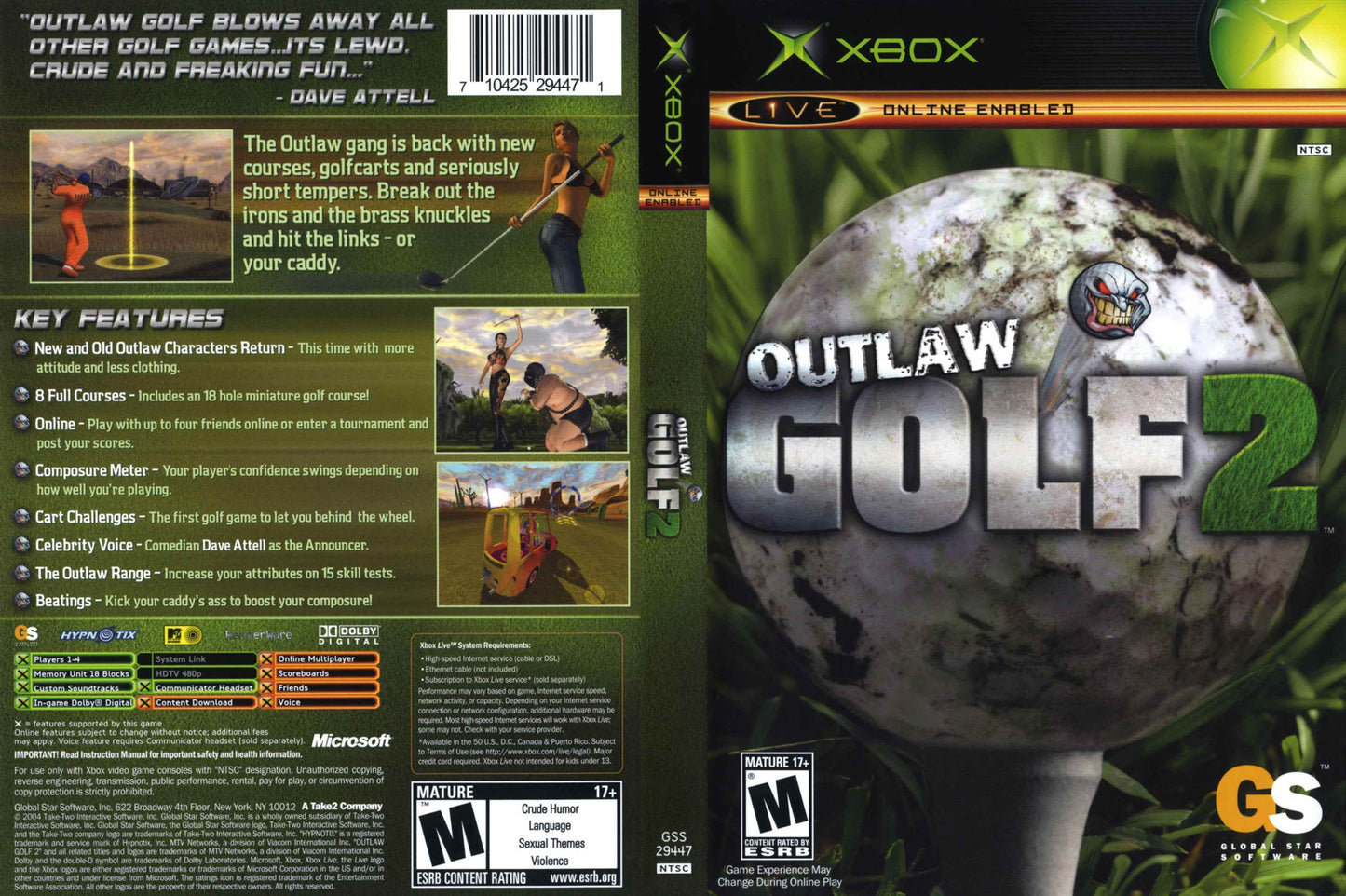 Outlaw Golf 2 Cover Art - WOI Solutions