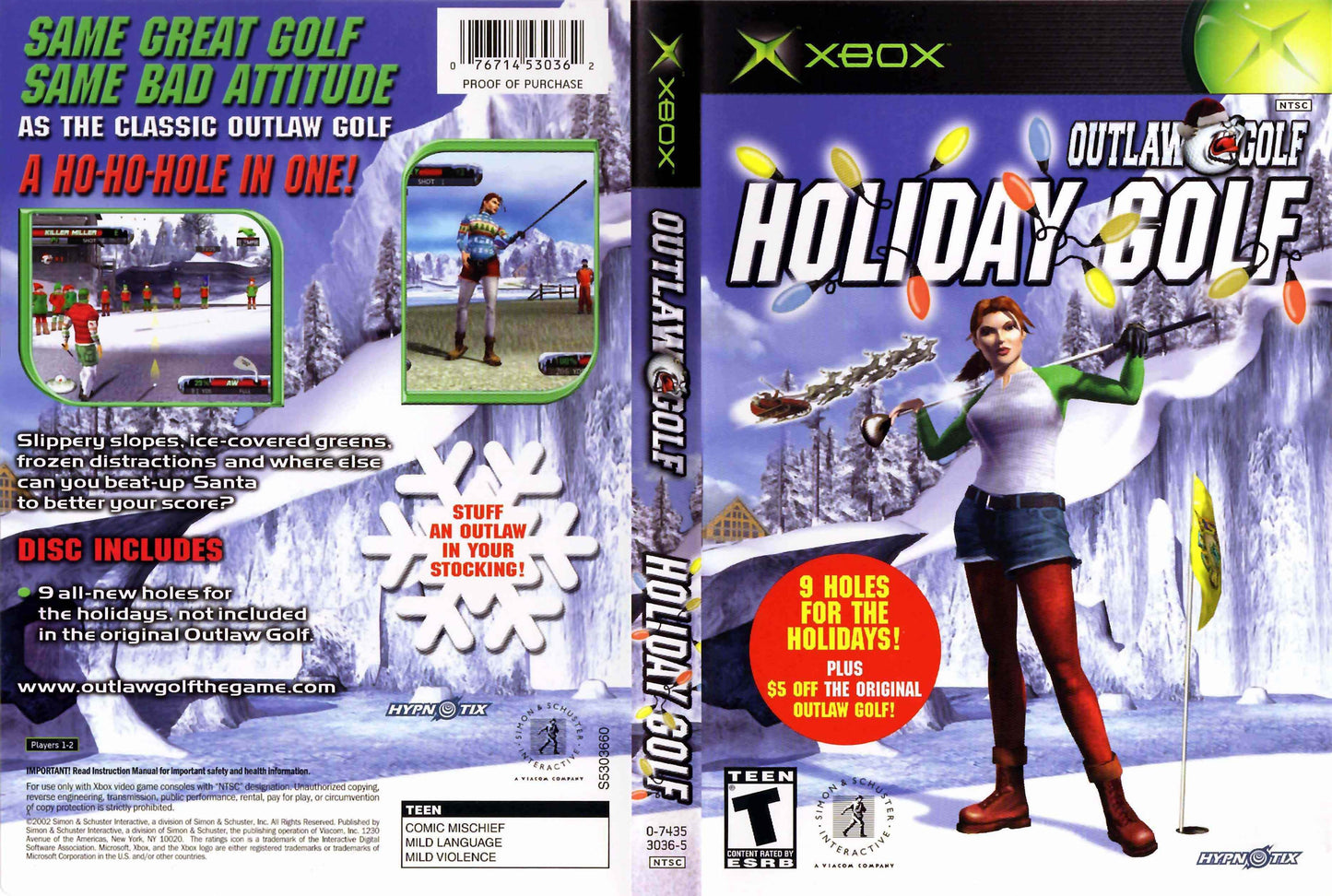 Outlaw Golf Holiday Golf Cover Art - WOI Solutions