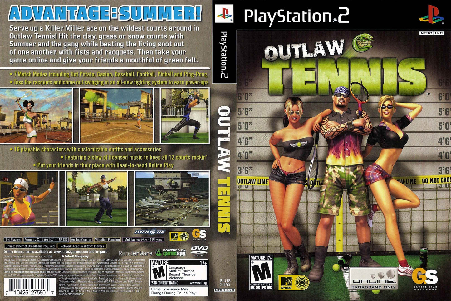Outlaw Tennis Cover Art - WOI Solutions