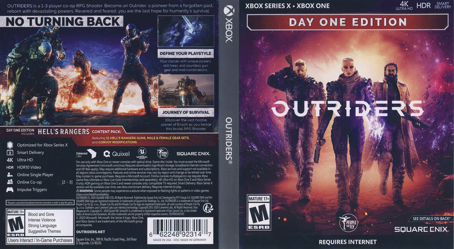 Outriders Cover Art - WOI Solutions