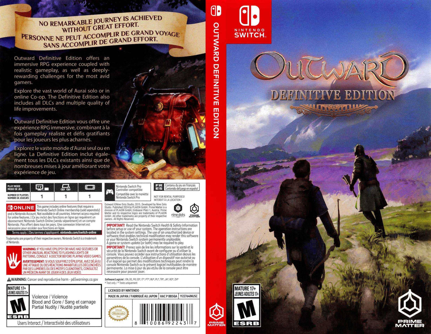 Outward Definitive Edition Cover Art - WOI Solutions