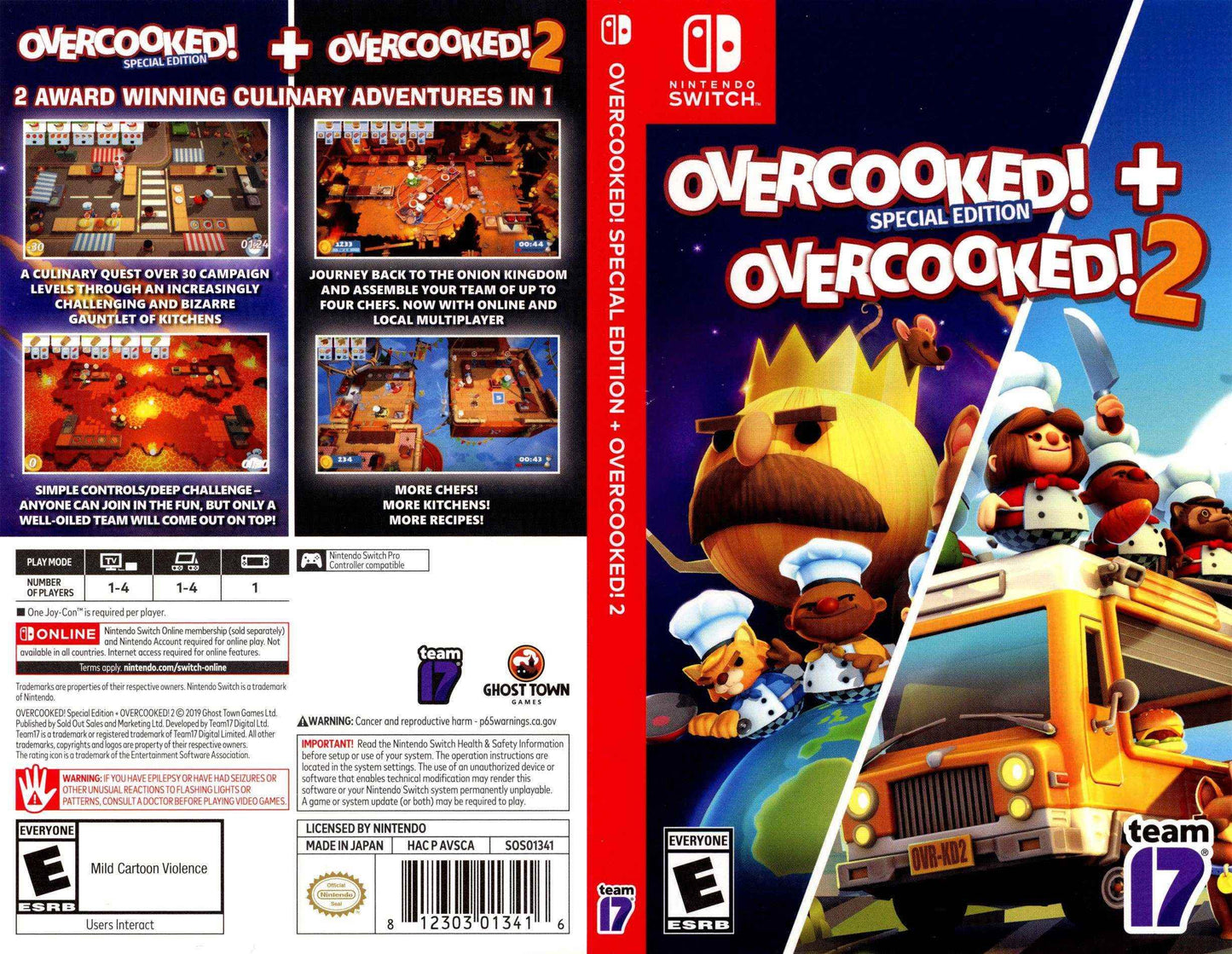 Overcooked! Special Edition + Overcooked! 2 Cover Art - WOI Solutions
