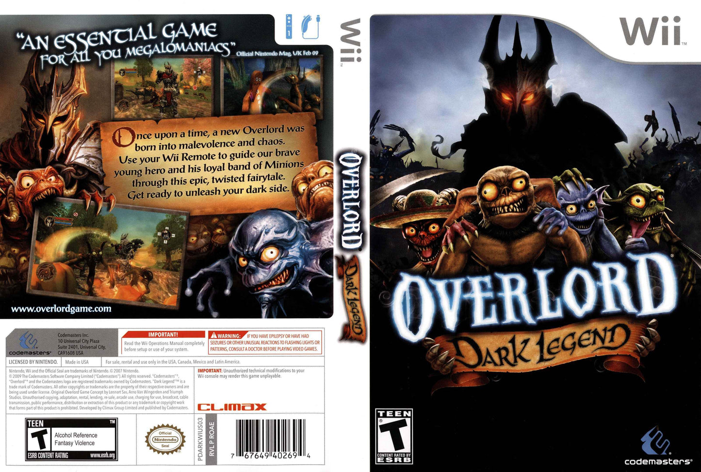 Overlord Dark Legend Cover Art - WOI Solutions