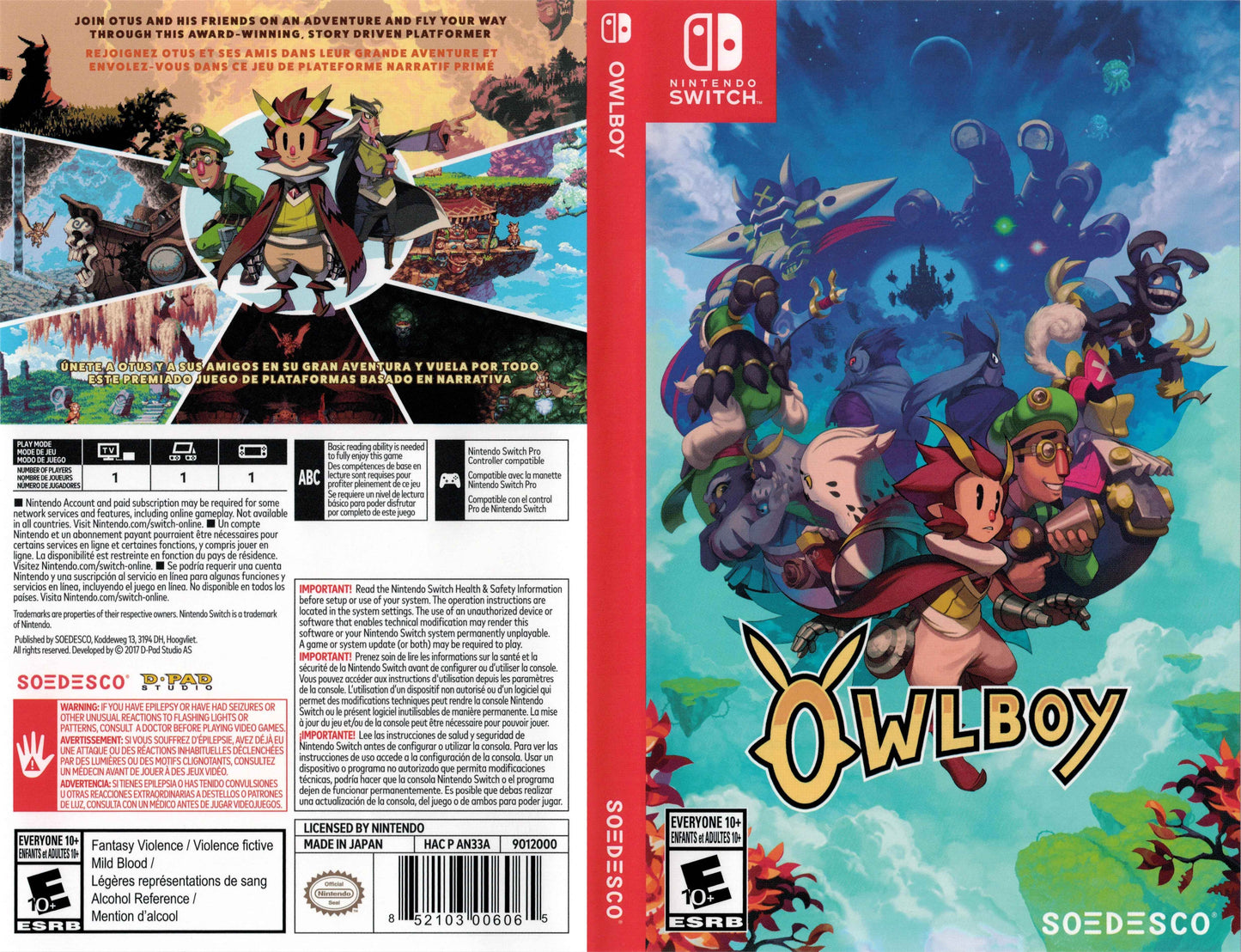 Owlboy Cover Art - WOI Solutions