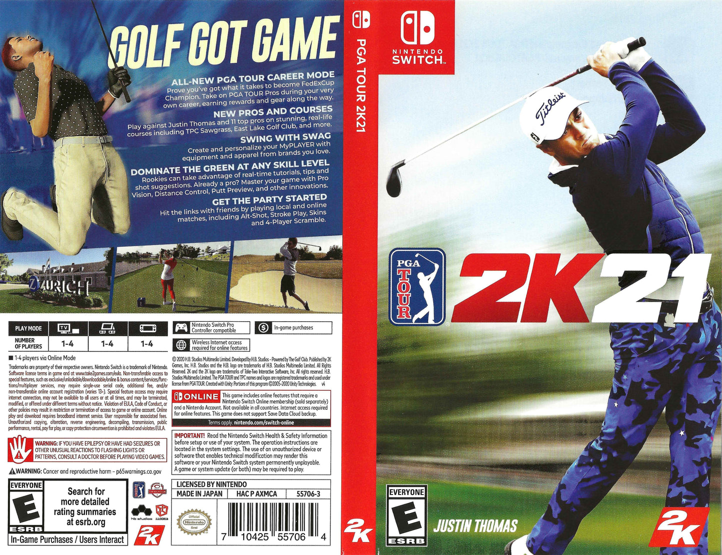 PGA Tour 2K21 Cover Art - WOI Solutions