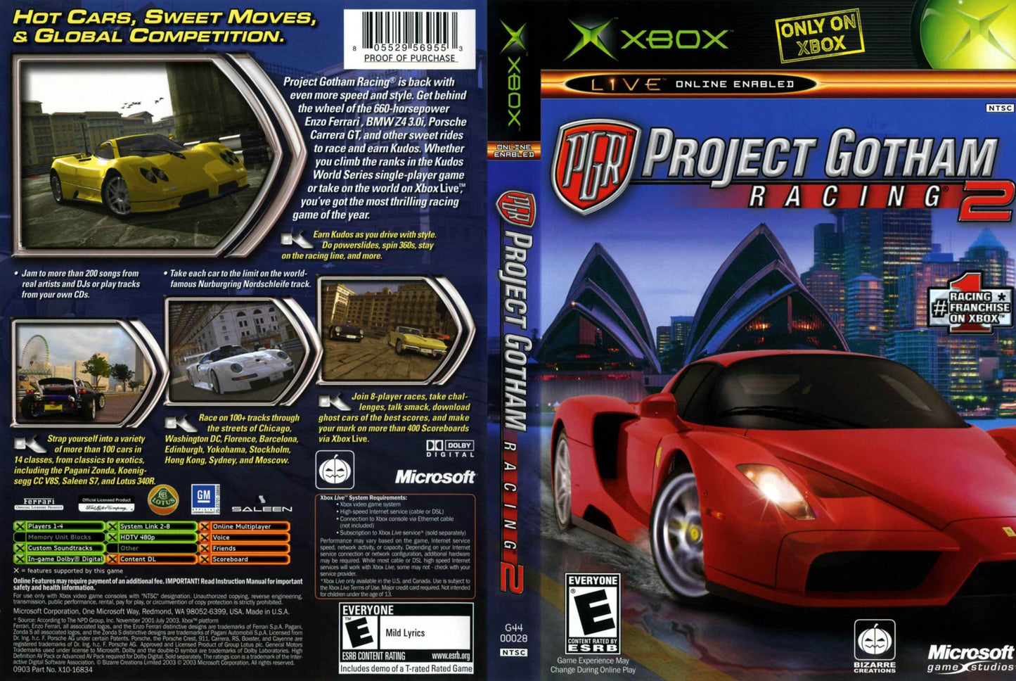 PGR - Project Gotham Racing 2 Cover Art - WOI Solutions