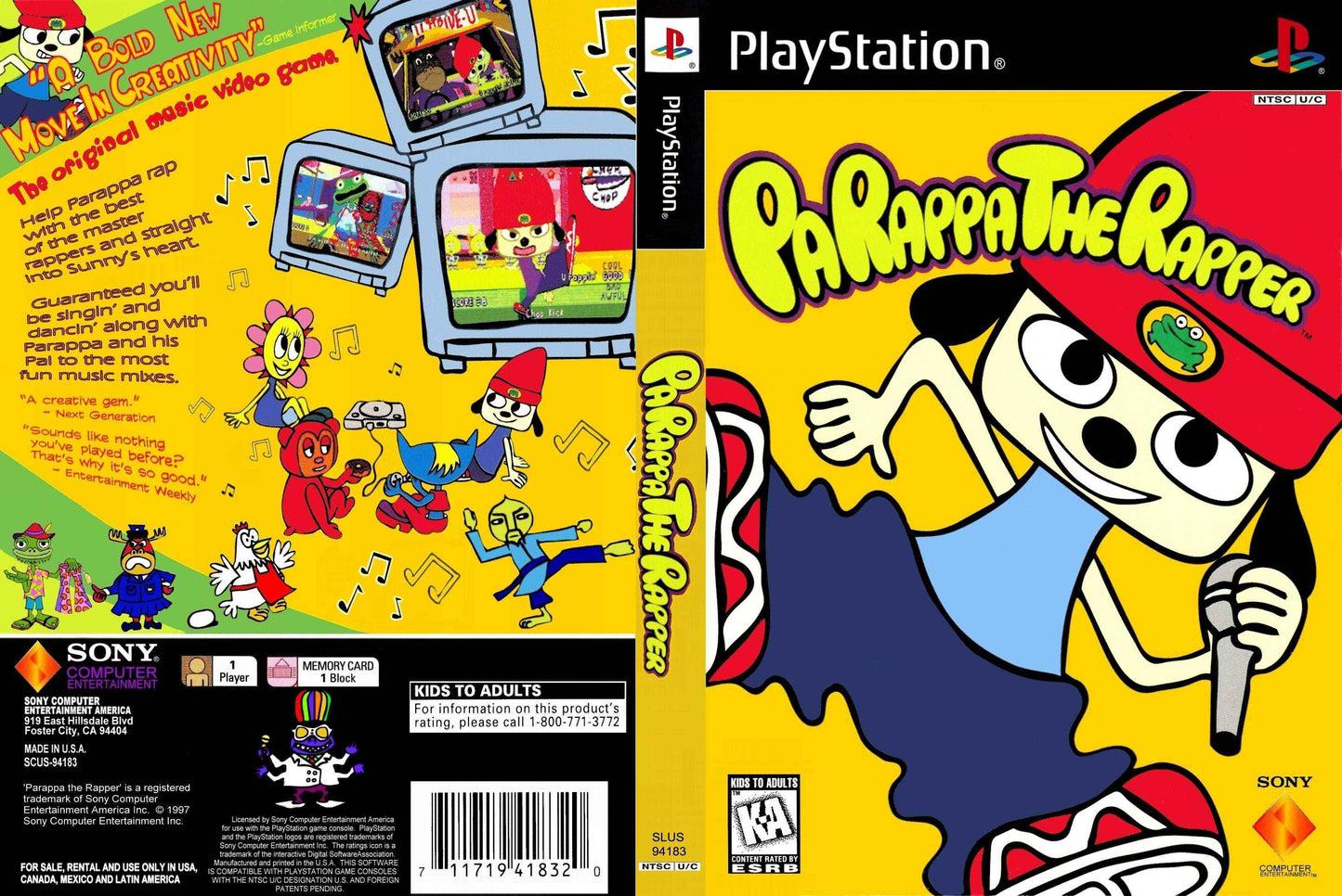 PaRappa The Rapper Cover Art - WOI Solutions