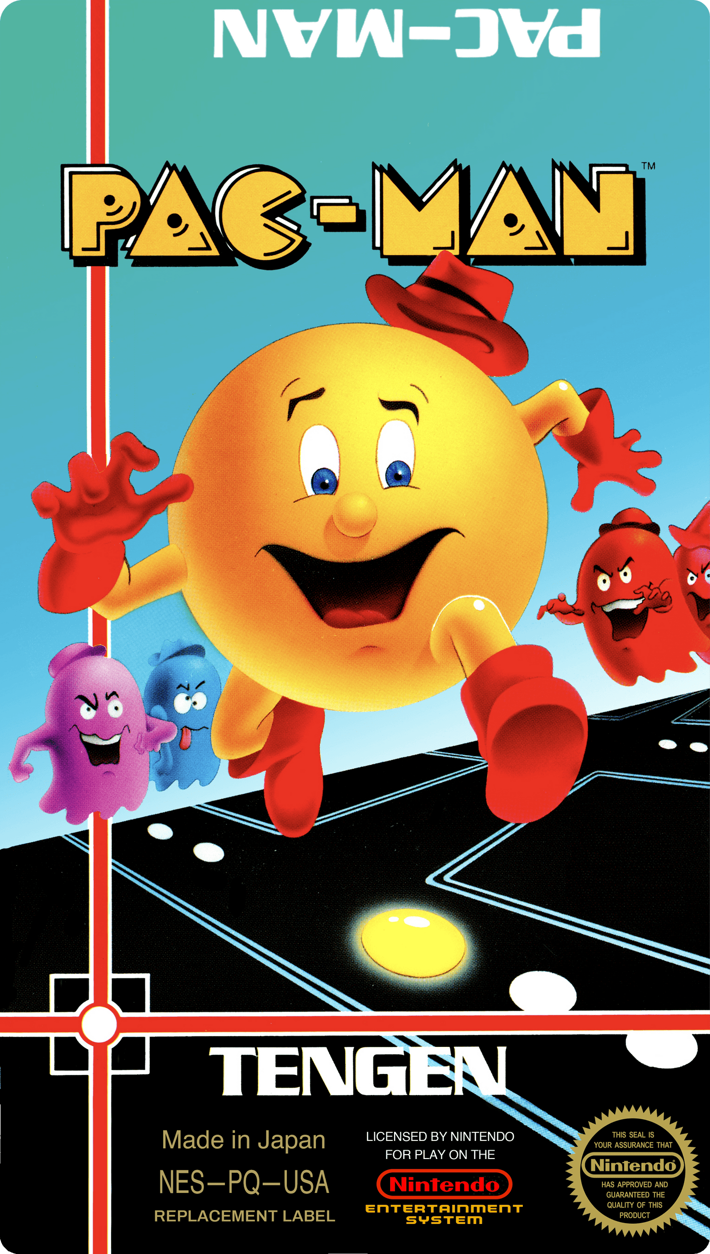 Pac-Man Tengen Cover Art - WOI Solutions