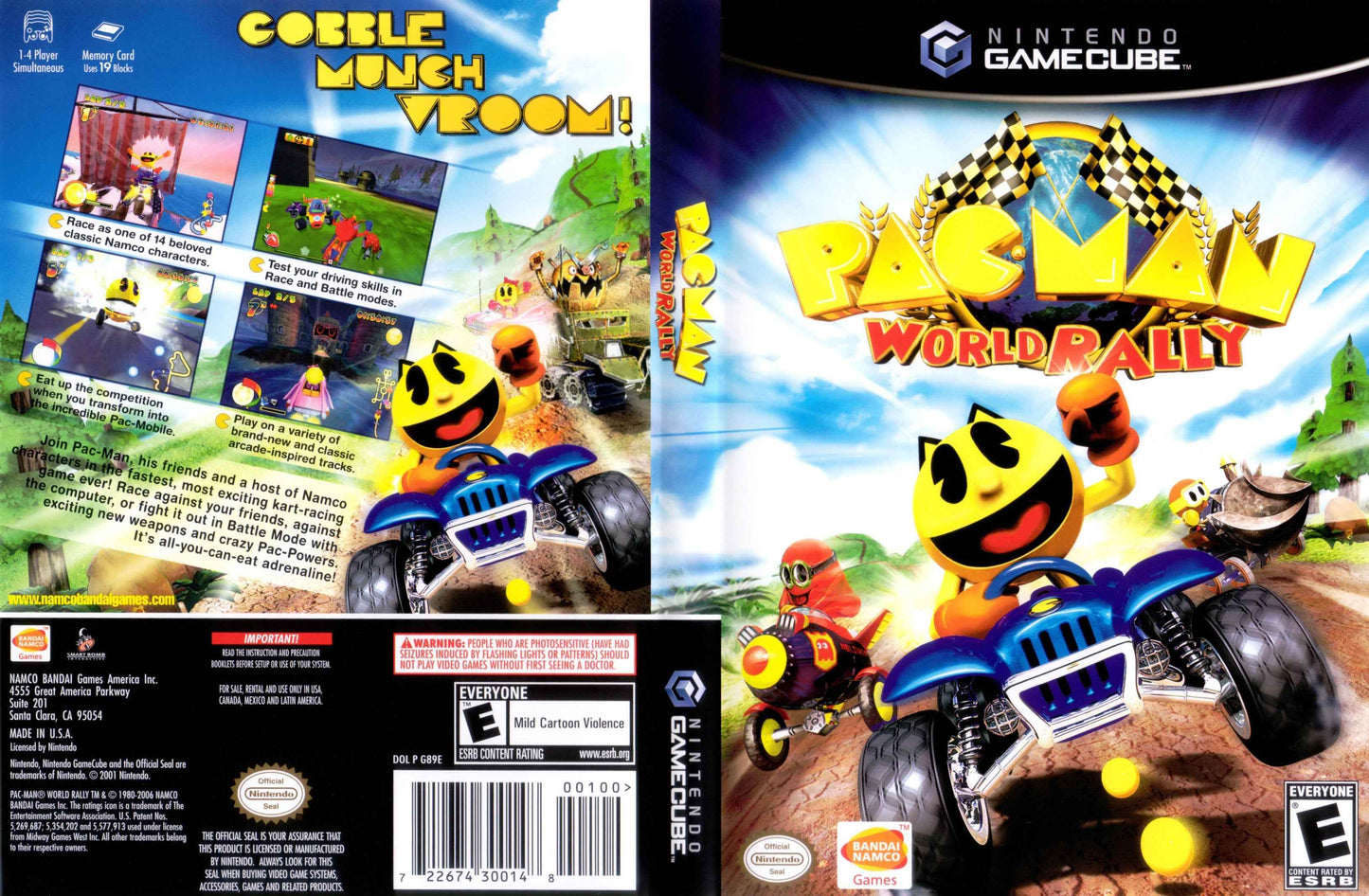 Pac-Man World Rally Cover Art - WOI Solutions