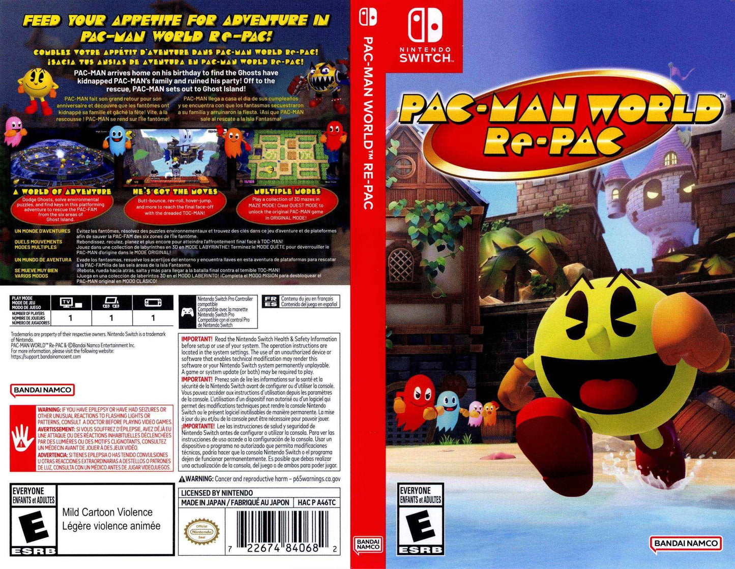 Pac-Man World Re-Pac Cover Art - WOI Solutions