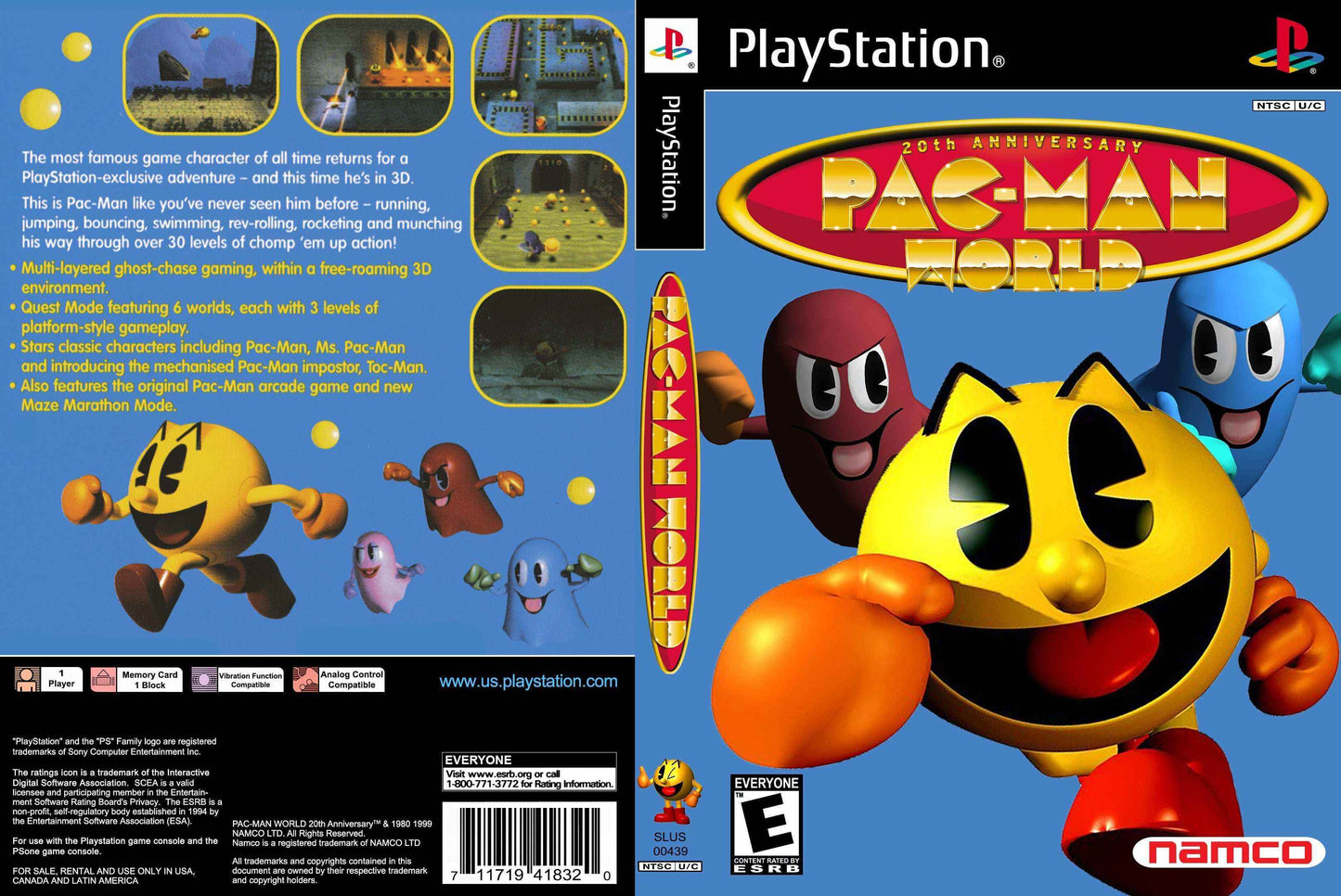 Pac Man World Cover Art - WOI Solutions