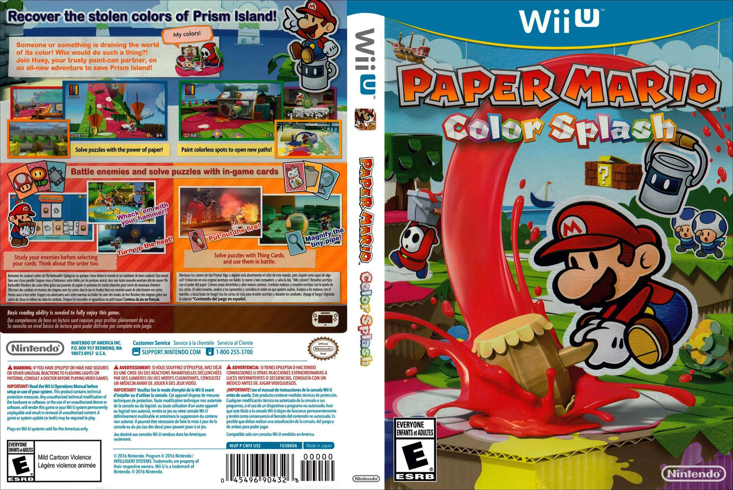Paper Mario Color Splash Cover Art - WOI Solutions
