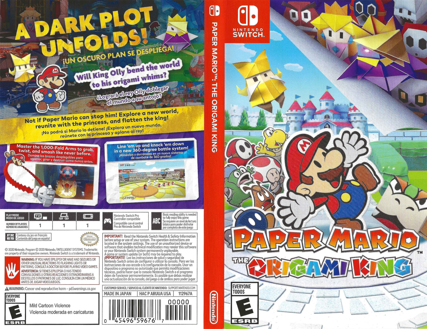 Paper Mario The Origami King Cover Art - WOI Solutions