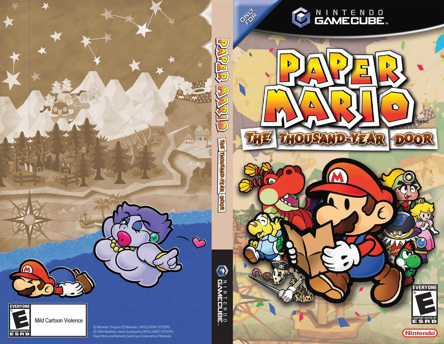 Paper Mario The Thousand Year Door Retro Card Printable Reward Cover Art - WOI Solutions