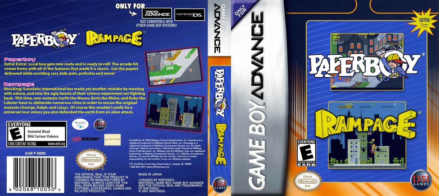 Paperboy & Rampage Cover Art - WOI Solutions