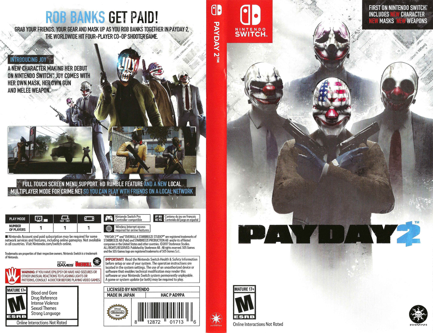 Payday 2 Cover Art - WOI Solutions