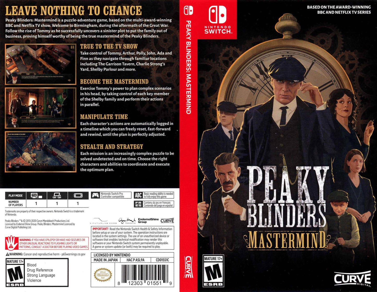 Peaky Blinders Mastermind Cover Art - WOI Solutions