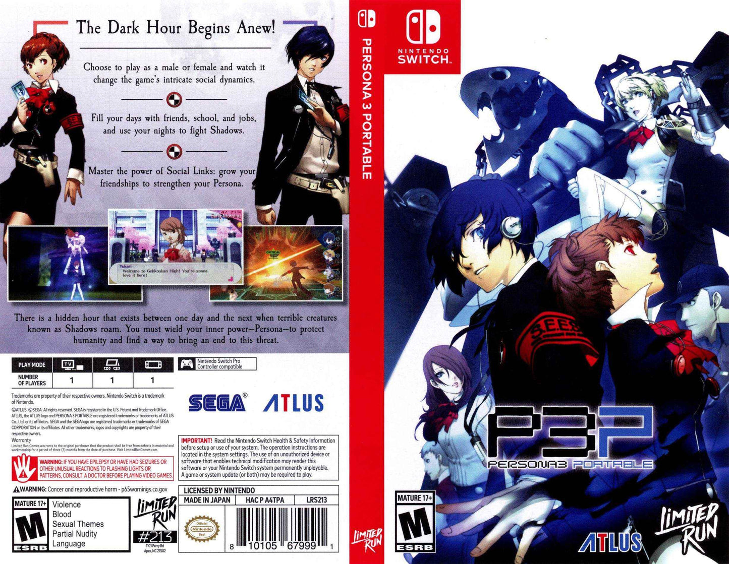 Persona 3 Portable Cover Art - WOI Solutions