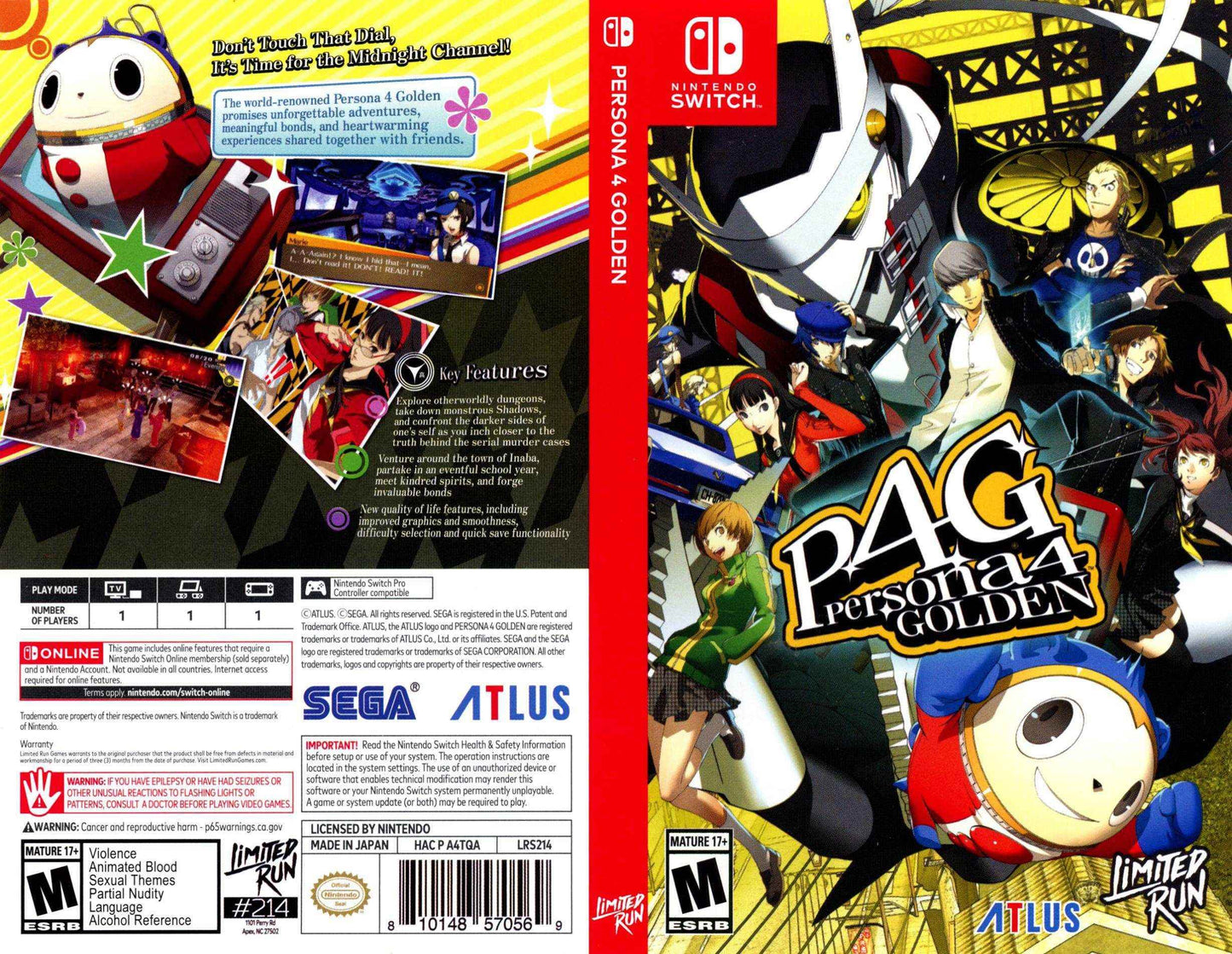 Persona 4 Golden Cover Art - WOI Solutions
