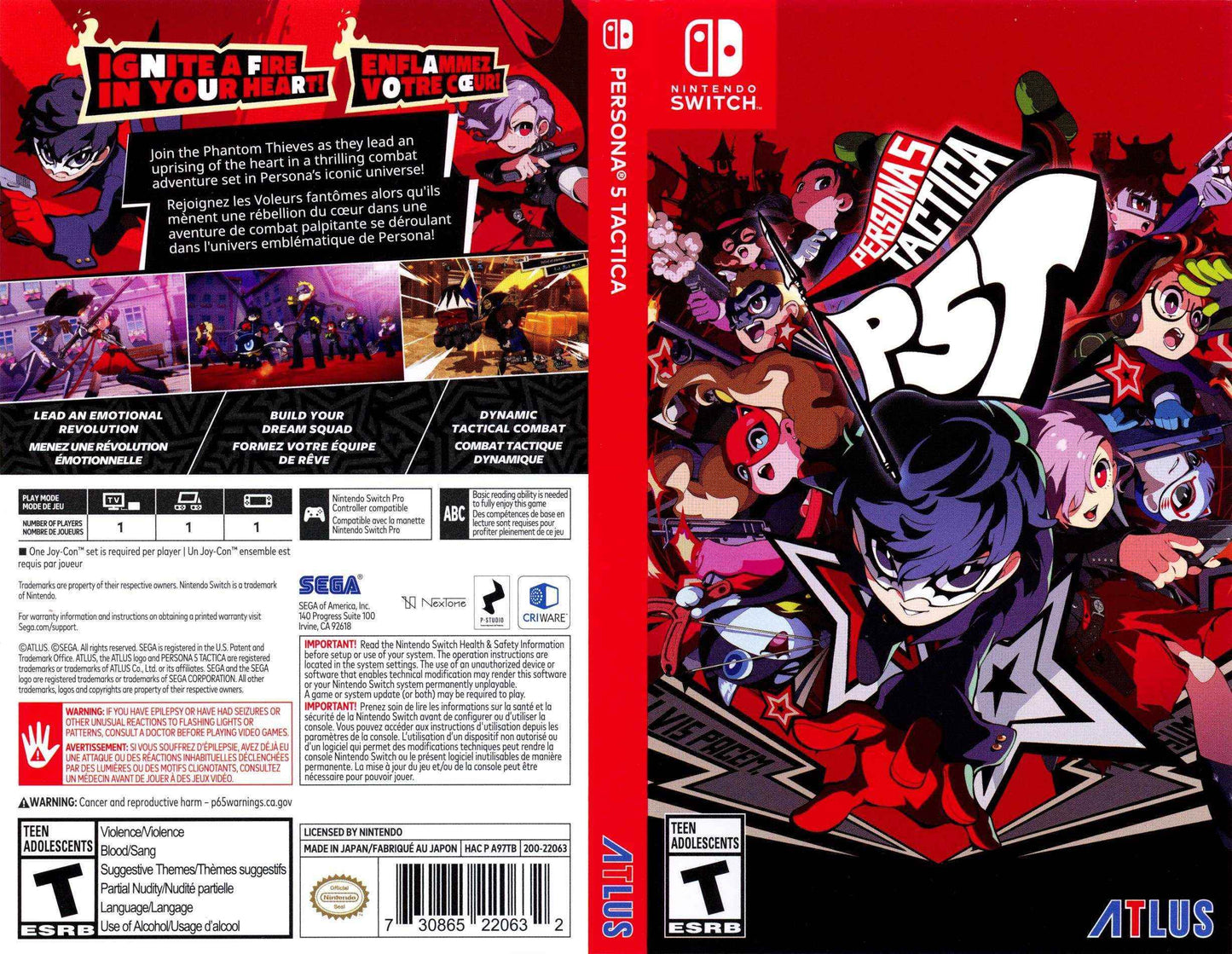 Persona 5 Tactica Cover Art - WOI Solutions