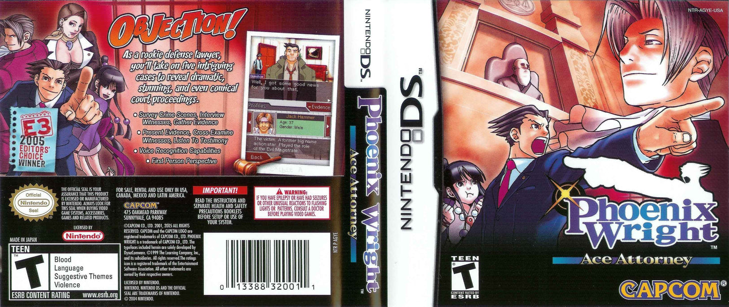 Phoenix Wright Ace Attorney Cover Art - WOI Solutions
