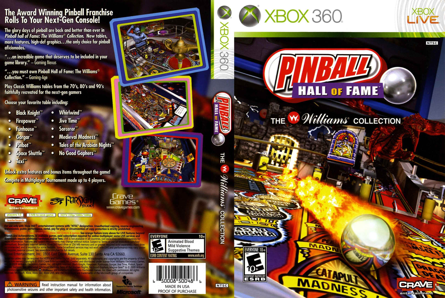 Pinball Hall of Fame The Williams Collection Cover Art - WOI Solutions