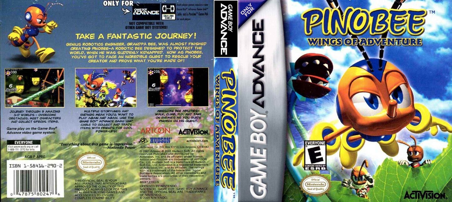 Pinobee Wings of Adventure Cover Art - WOI Solutions